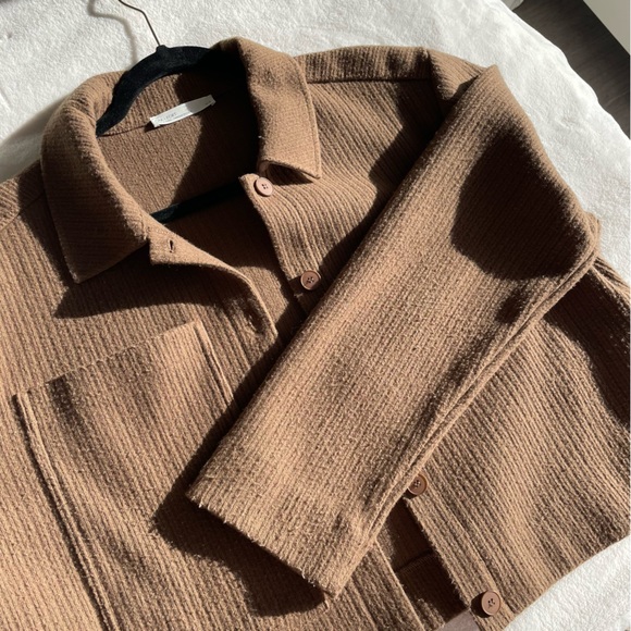 OAK&FORT Cropped Collared Jacket - Picture 5 of 6